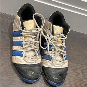 Adidas Men's Blue and Black Sneakers